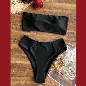 Black Bandeau Bikini